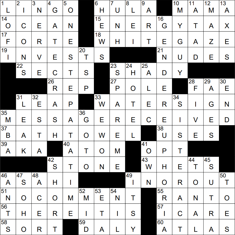 0923 22 NY Times Crossword 23 Sep 22 Friday NYXCrossword