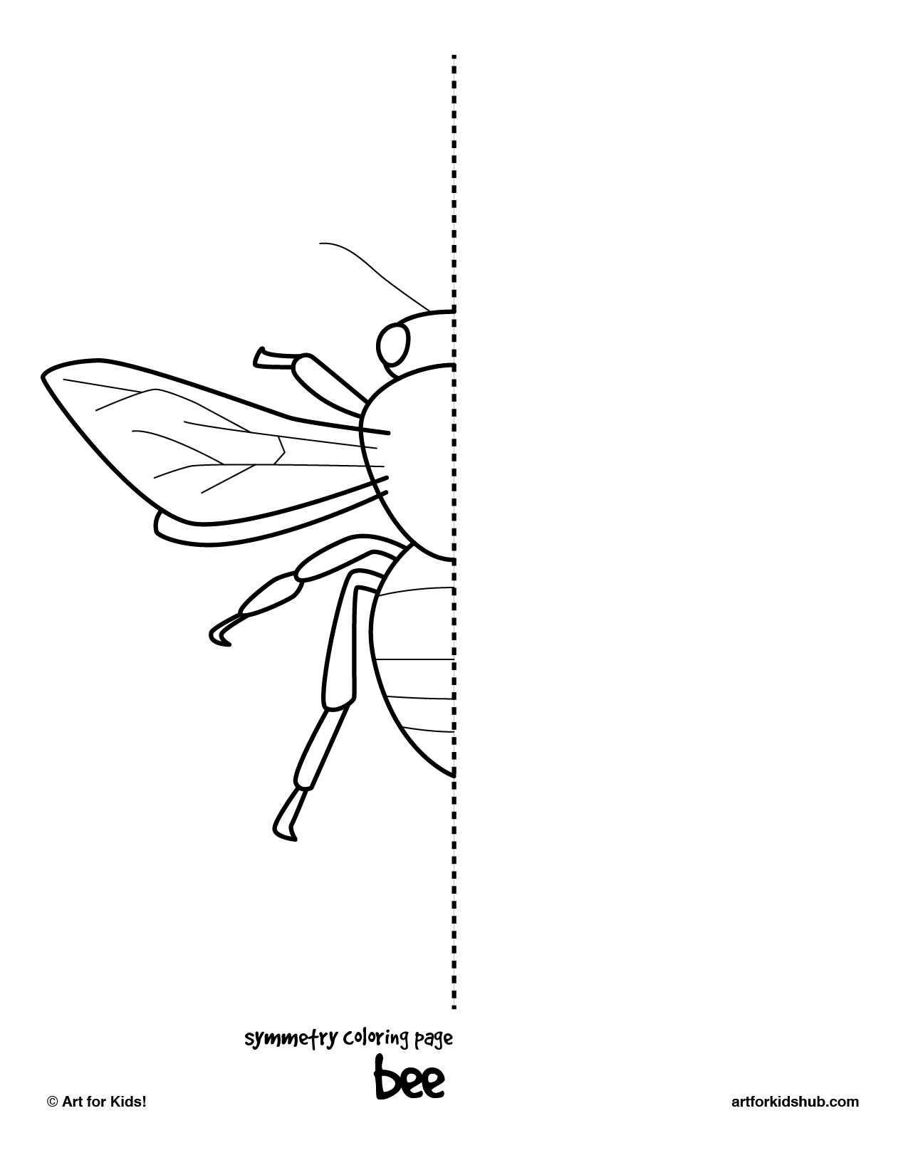 10 Free Coloring Pages Bug Symmetry Art For Kids Hub 
