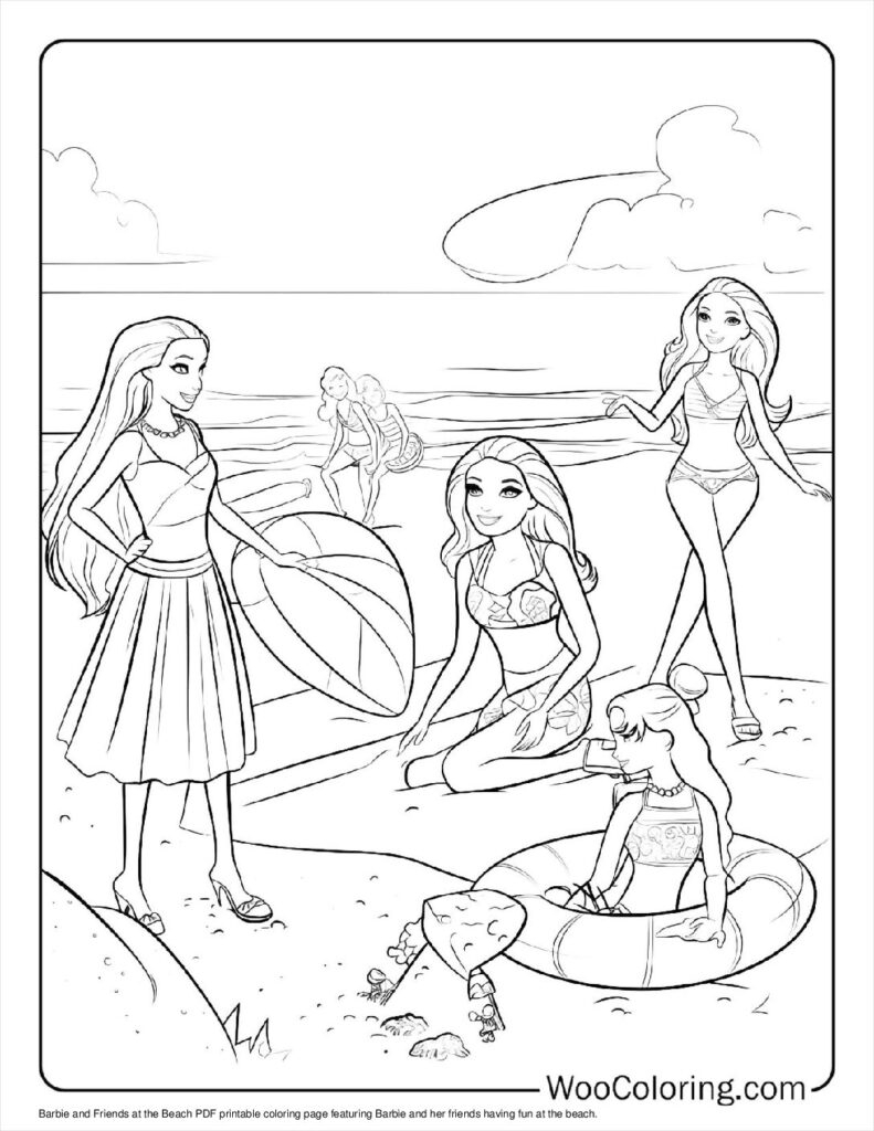 100 Barbie Coloring Pages Free PDF To Print Woo Coloring 100 Barbie Coloring Pages Free PDF To Print Woo Coloring