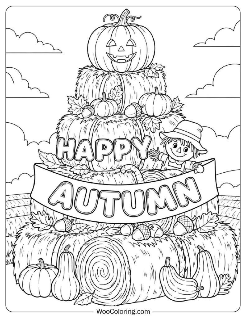 autumn coloring pages printable