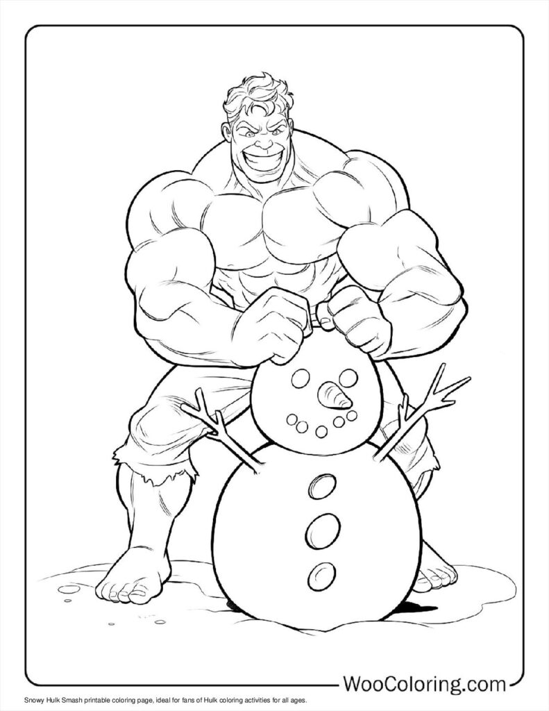 100 Hulk Coloring Pages Free PDF To Print Woo Coloring