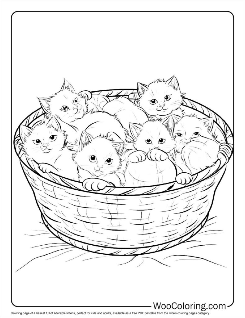 printable kitten coloring pages printable kitten coloring pages