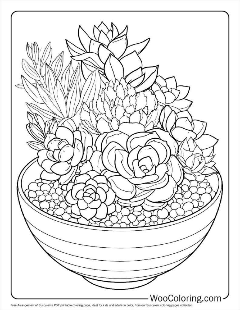 100 Succulent Coloring Pages Free PDF To Print Woo Coloring 100 Succulent Coloring Pages Free PDF To Print Woo Coloring