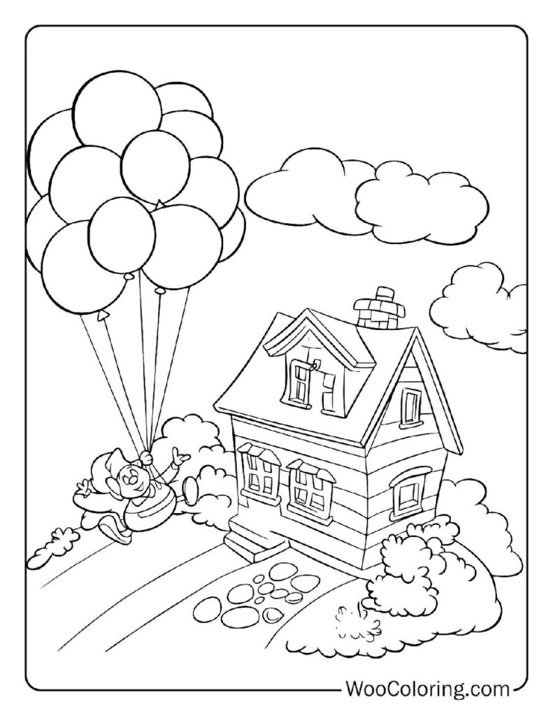 disney up colouring pages