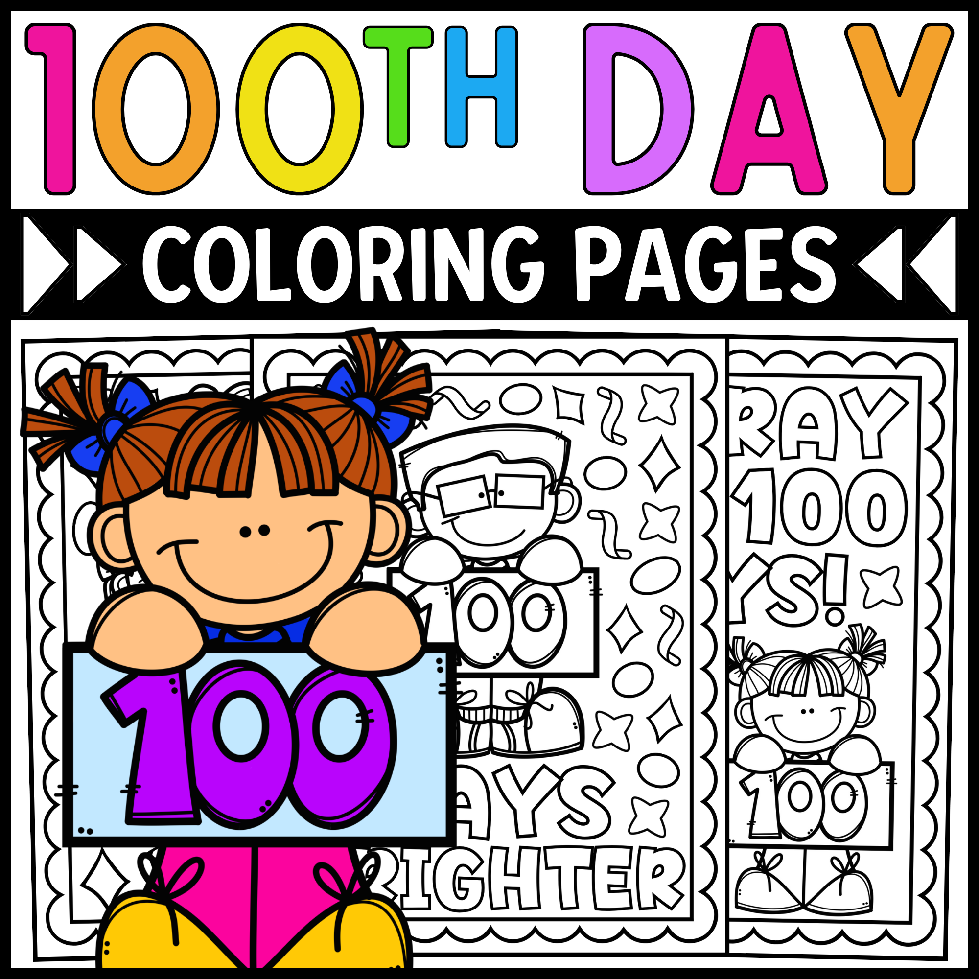 100 day coloring page