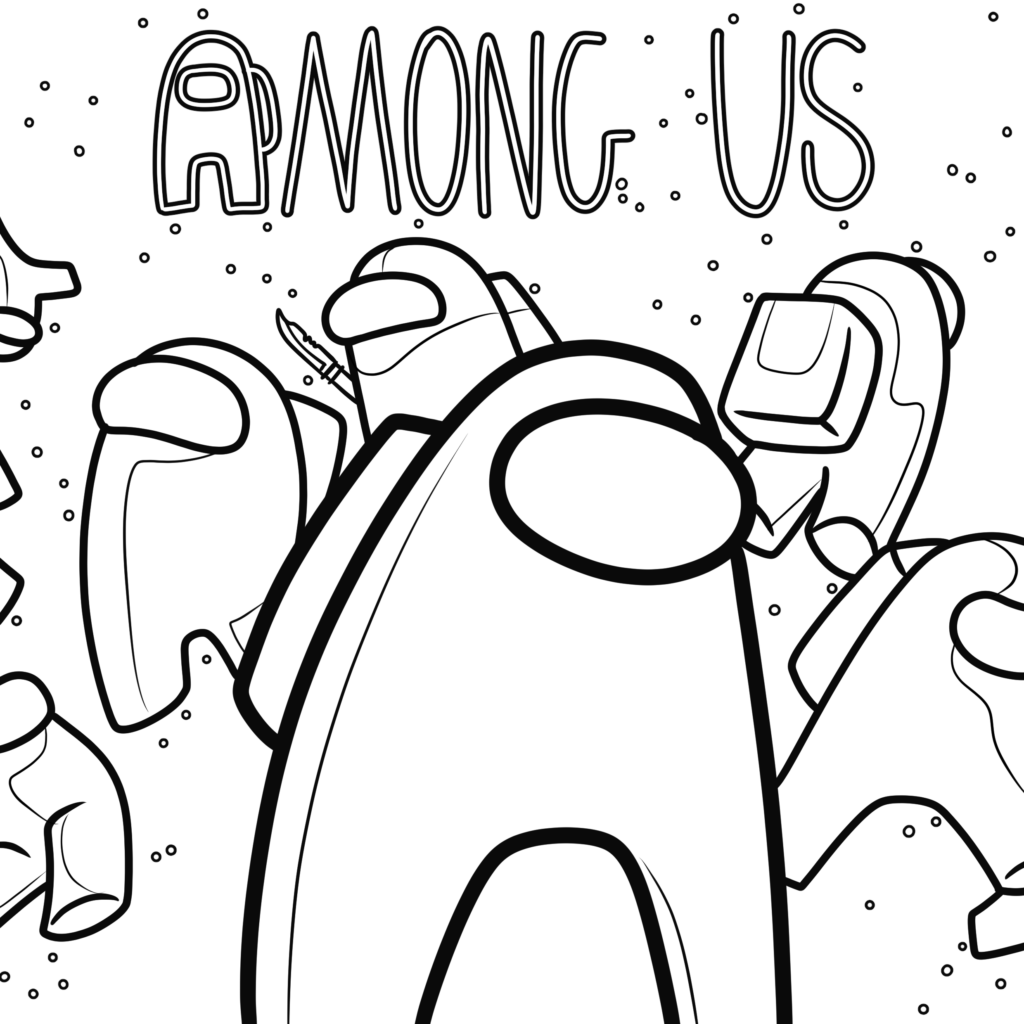 among us colouring sheet among us colouring sheet