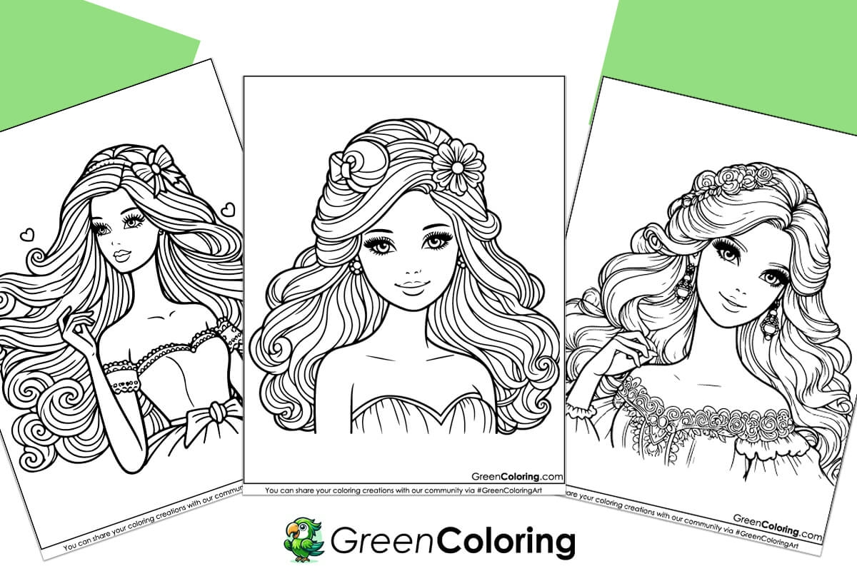 12 Barbie Coloring Pages Download Free Printable PDF 12 Barbie Coloring Pages Download Free Printable PDF