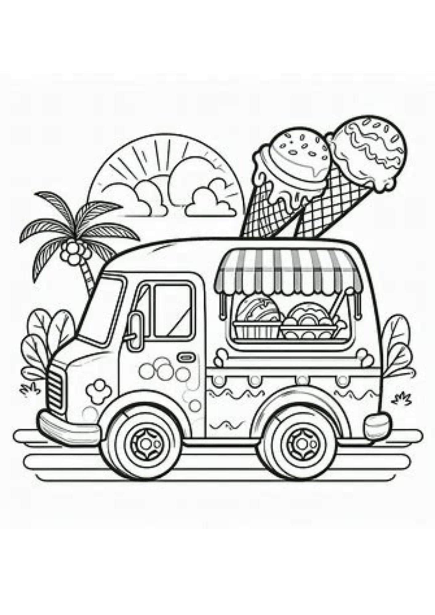12 Ice Cream Truck Colouring Pages For Kids Cute And Simple Designs Etsy 12 Ice Cream Truck Colouring Pages For Kids Cute And Simple Designs Etsy