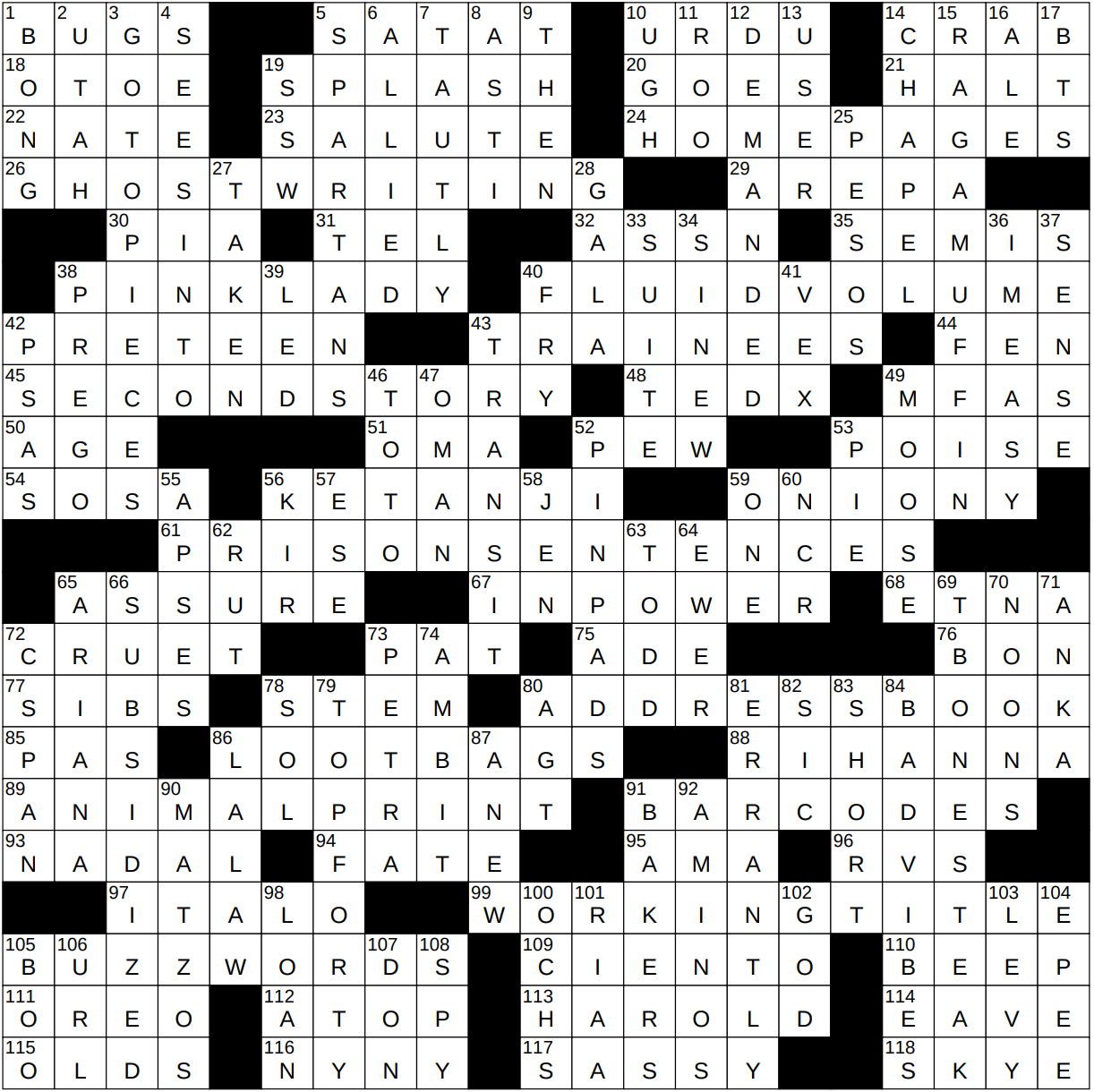 1225 22 NY Times Crossword 25 Dec 22 Sunday NYXCrossword