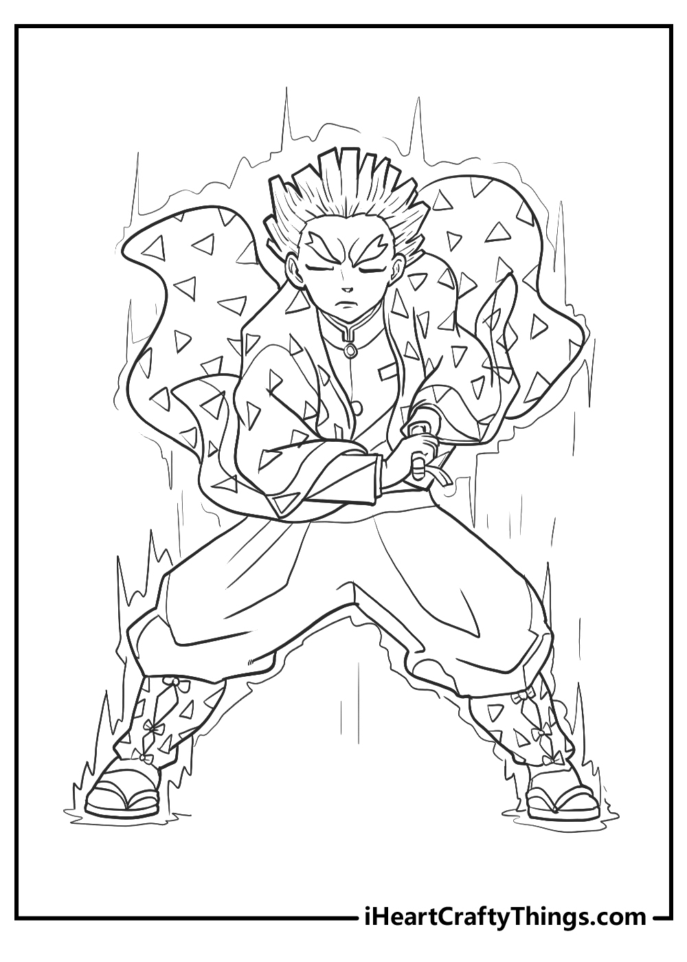 demon slayer coloring page demon slayer coloring page