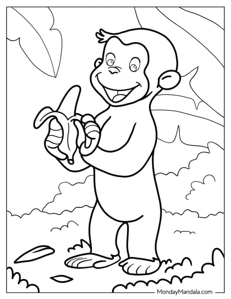 curious george coloring pages curious george coloring pages