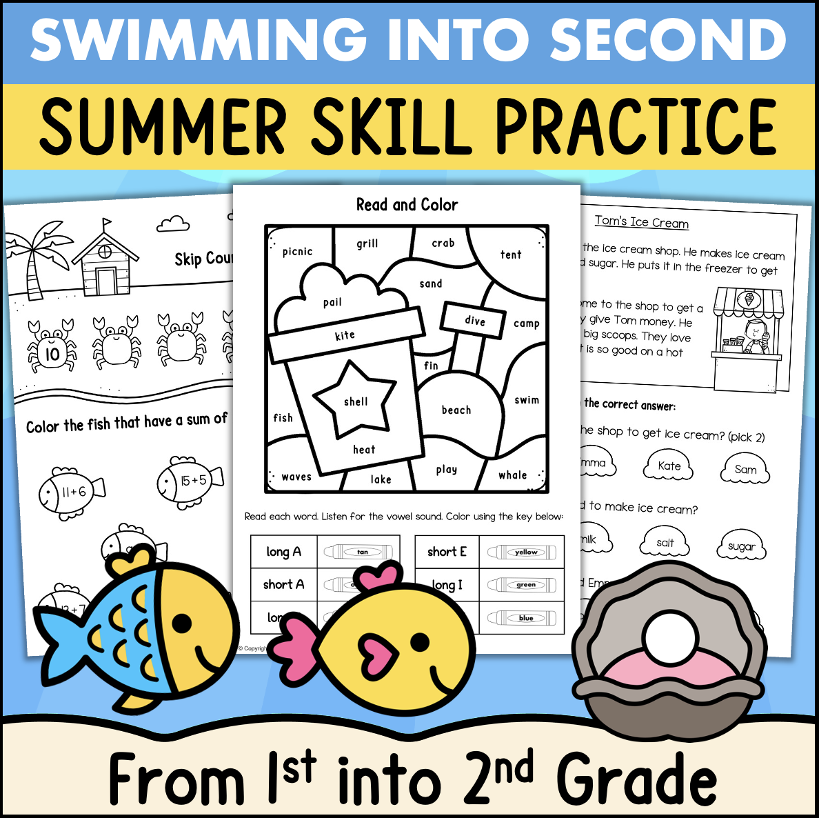 1st Into 2nd Grade Summer Bridge Packet End Of Year Summer Review Math Reading Made By Teachers 1st Into 2nd Grade Summer Bridge Packet End Of Year Summer Review Math Reading Made By Teachers