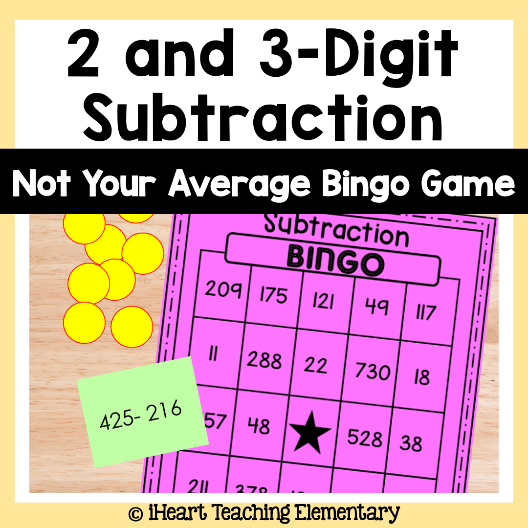 2 And 3 Digit Subtraction With Regrouping Bingo Game 2 And 3 Digit Subtraction With Regrouping Bingo Game