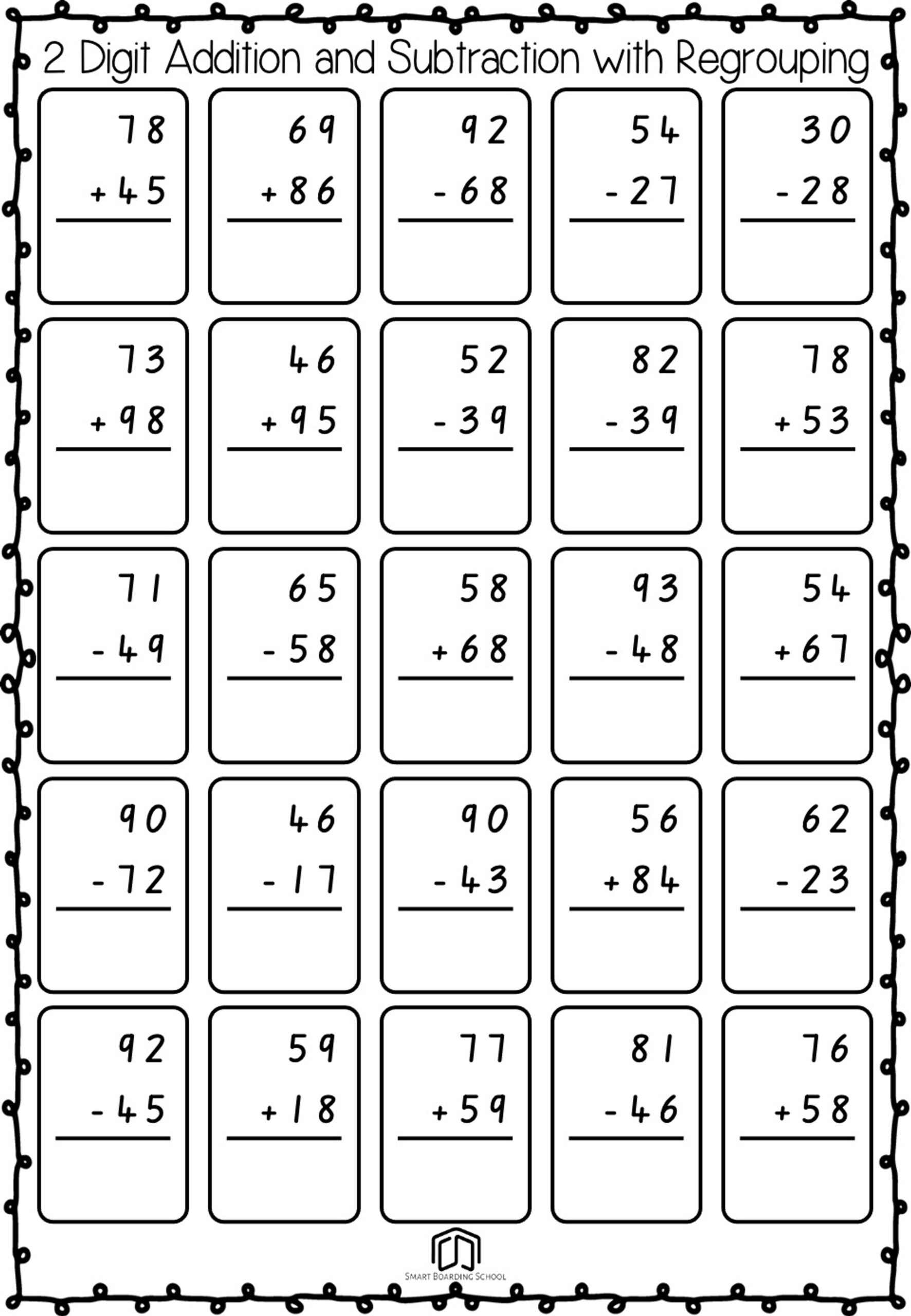 addition and subtraction regrouping worksheets addition and subtraction regrouping worksheets