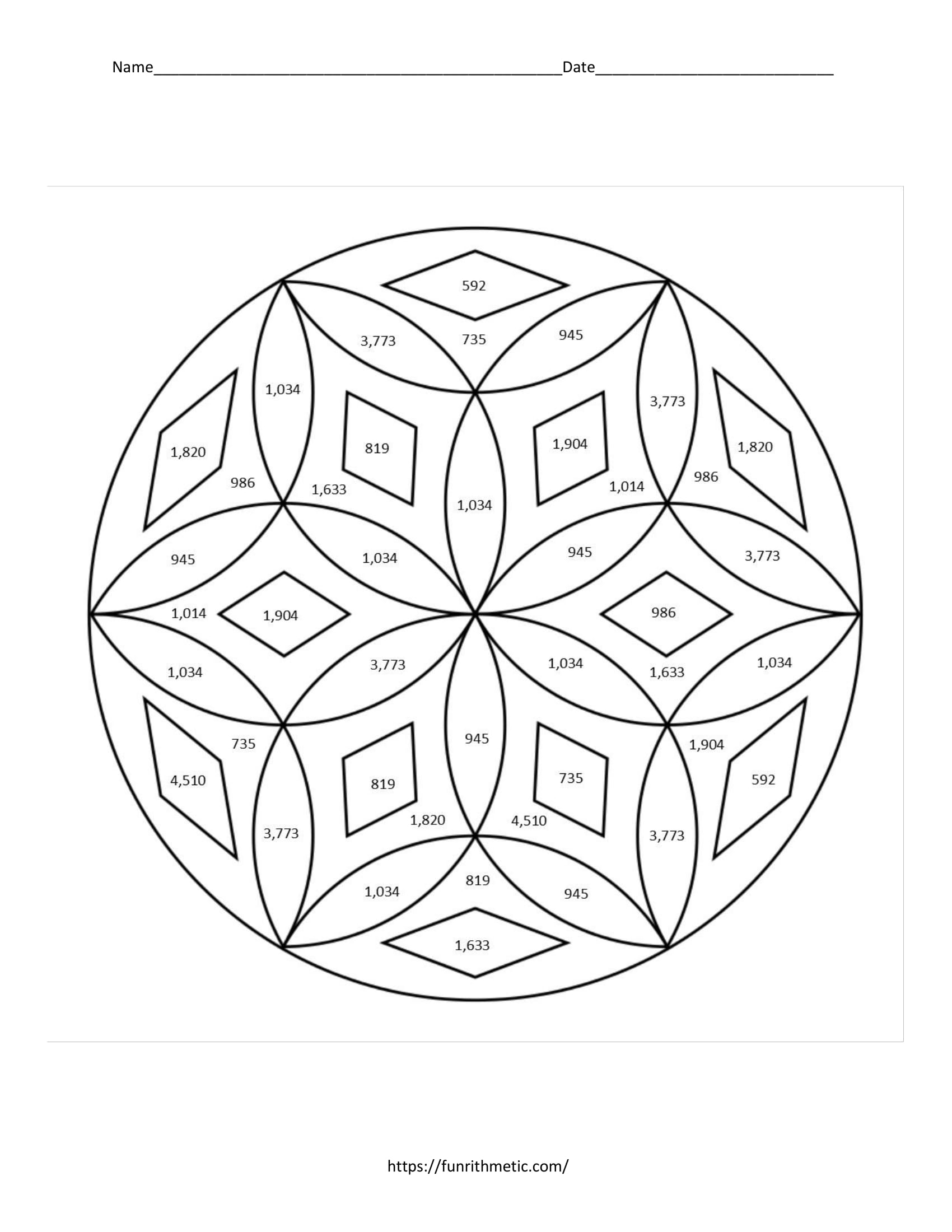 2 Digit Multiplication Color By Number Classful