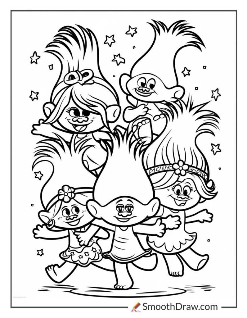 20 Free Trolls Coloring Pages Printable Free PDFs 20 Free Trolls Coloring Pages Printable Free PDFs