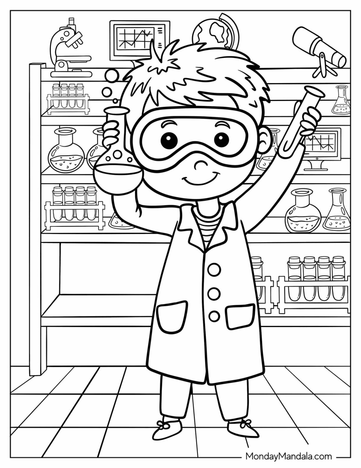 20 Science Coloring Pages Free PDF Printables 20 Science Coloring Pages Free PDF Printables