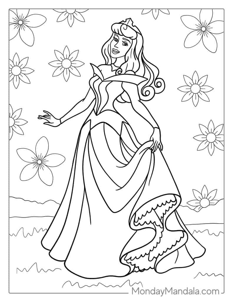 20 Sleeping Beauty Coloring Pages Free PDF Printables 