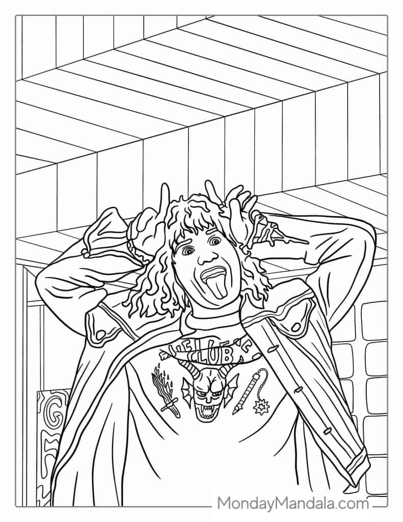 20 Stranger Things Coloring Pages Free PDF Printables
