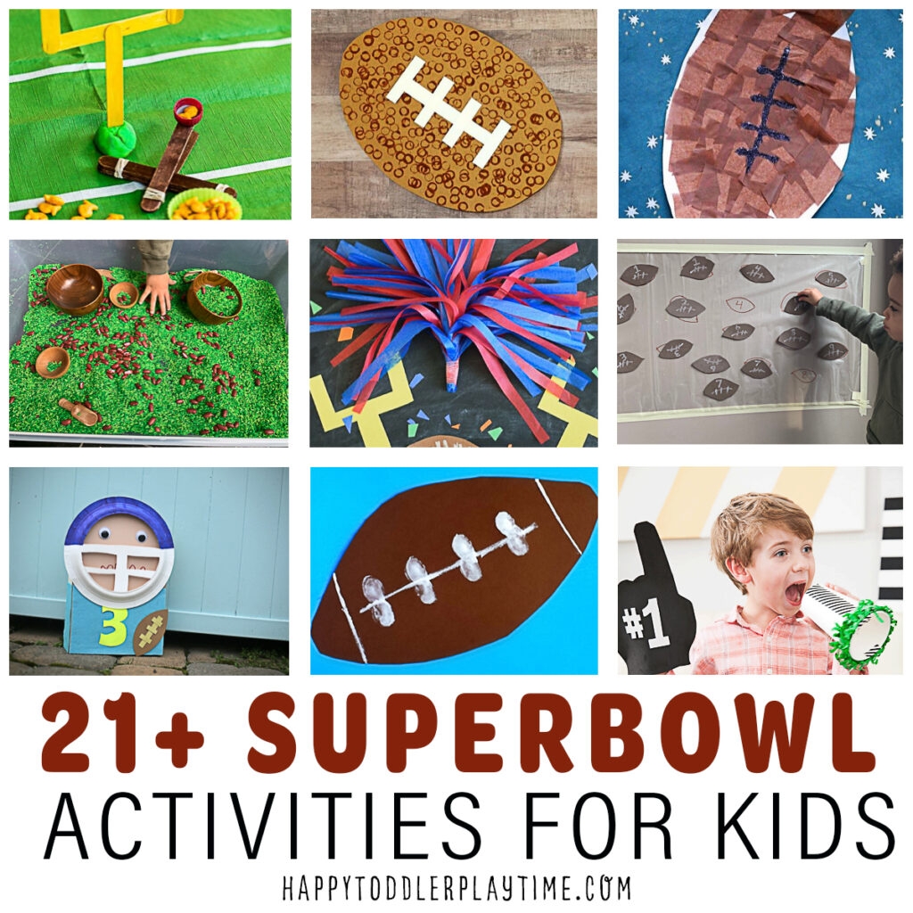 21 Super Bowl Activities Crafts For Kids Happy Toddler Playtime