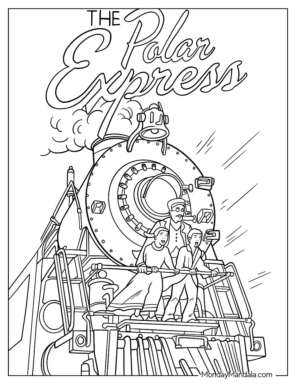 22 Polar Express Coloring Pages Free PDF Printables 