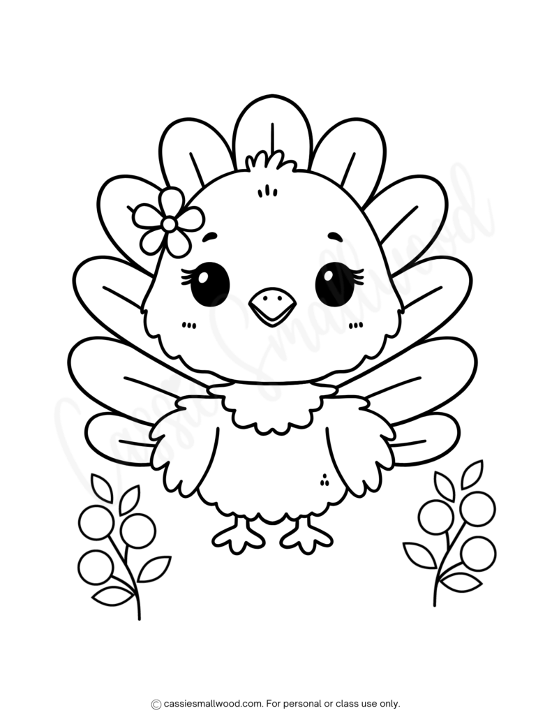 turkey to color printable