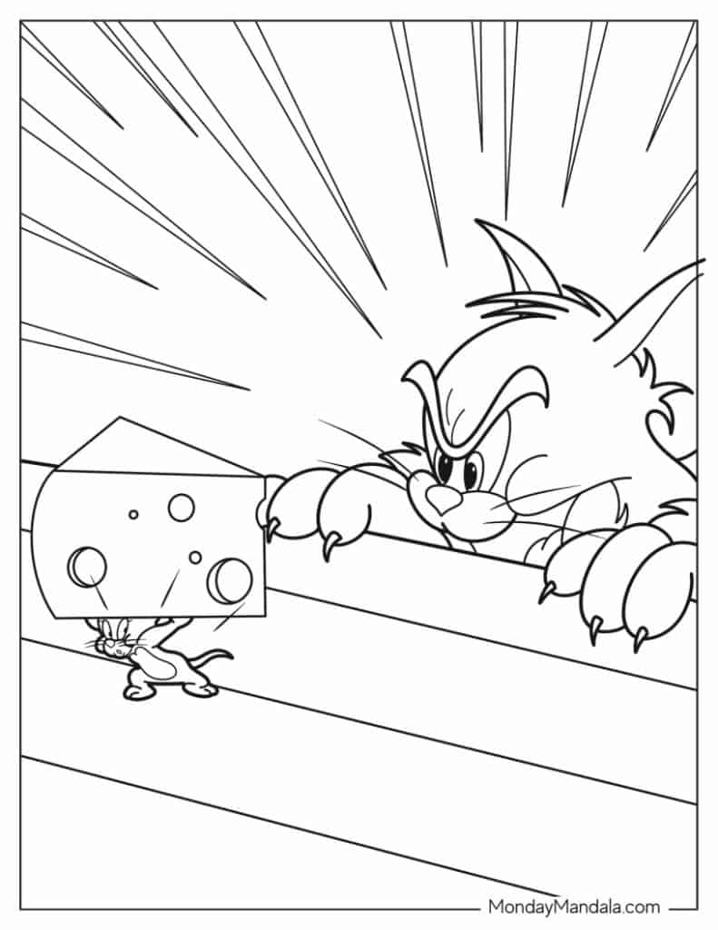 24 Tom And Jerry Coloring Pages Free PDF Printables 