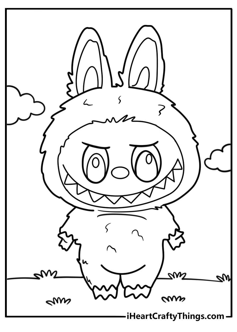 free printable labubu coloring pages