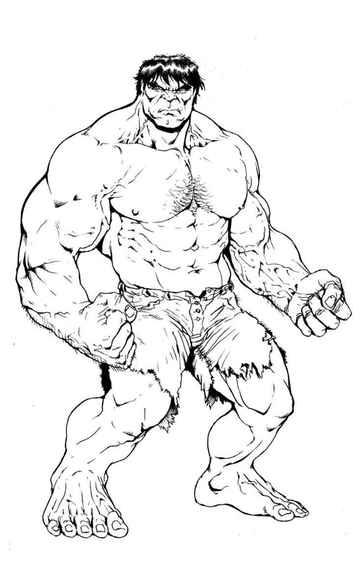 incredible hulk coloring pages