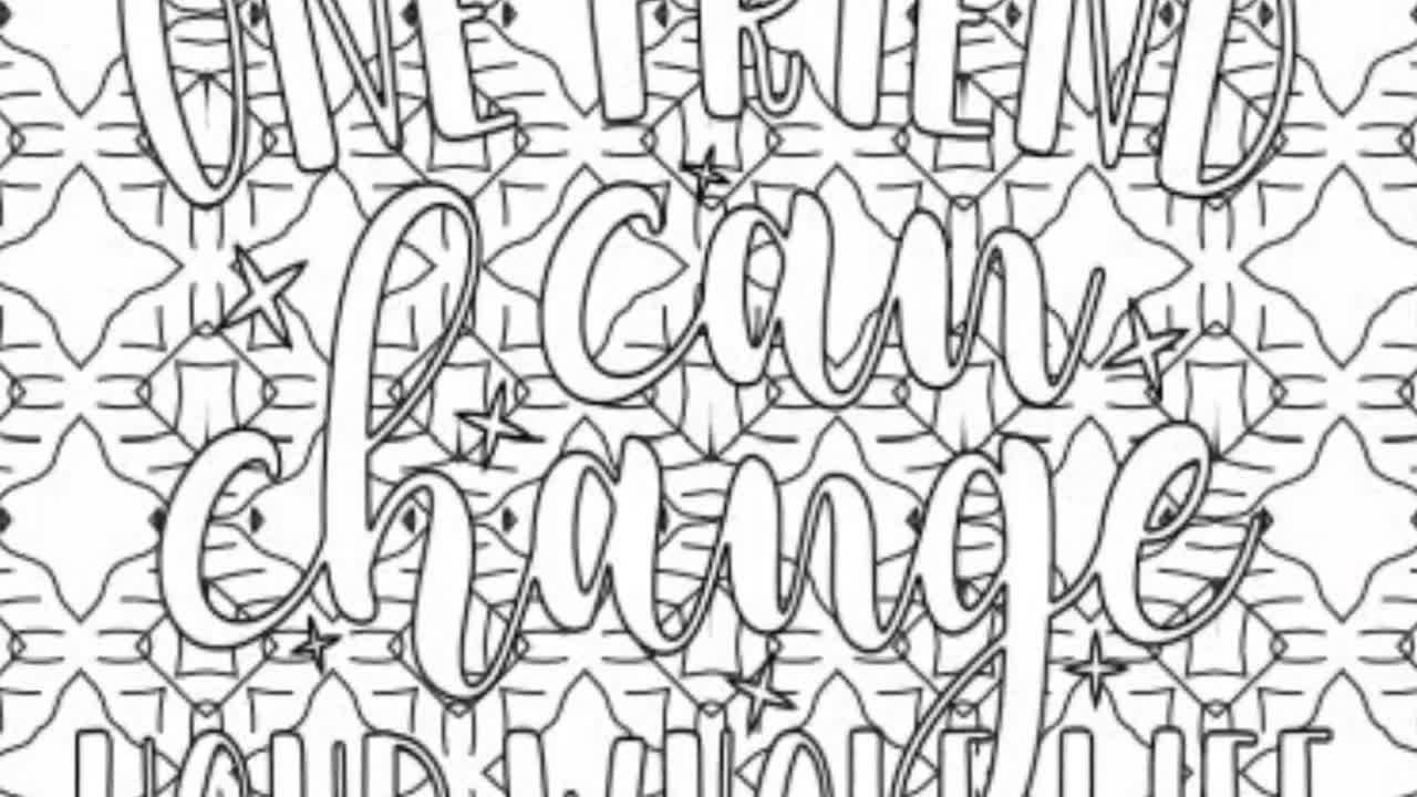 printable coloring pages of friends