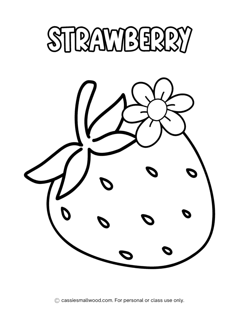 coloring pages for strawberry