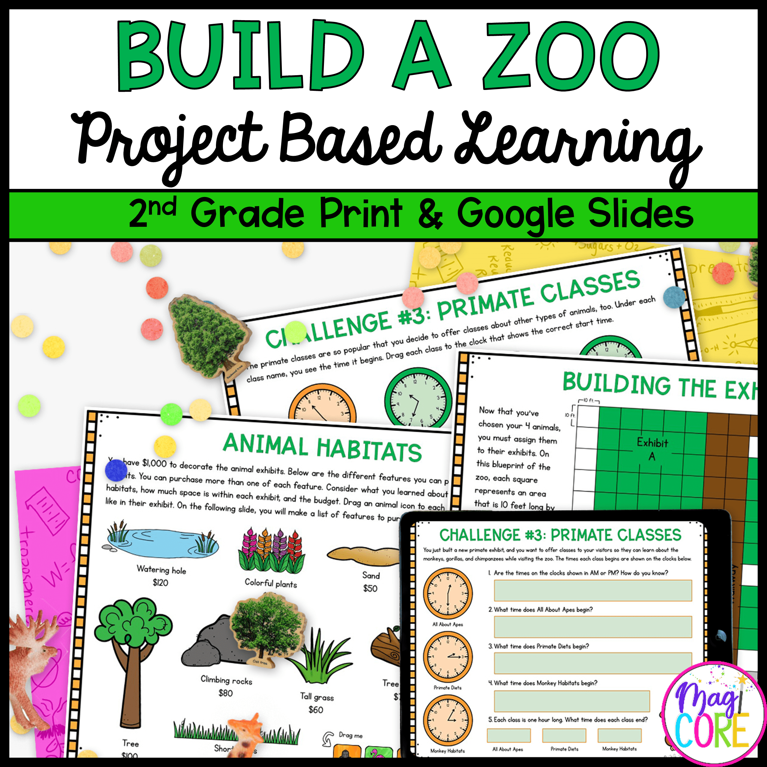 2nd Grade Build A Zoo Math Project Based Learning MagiCore 2nd Grade Build A Zoo Math Project Based Learning MagiCore