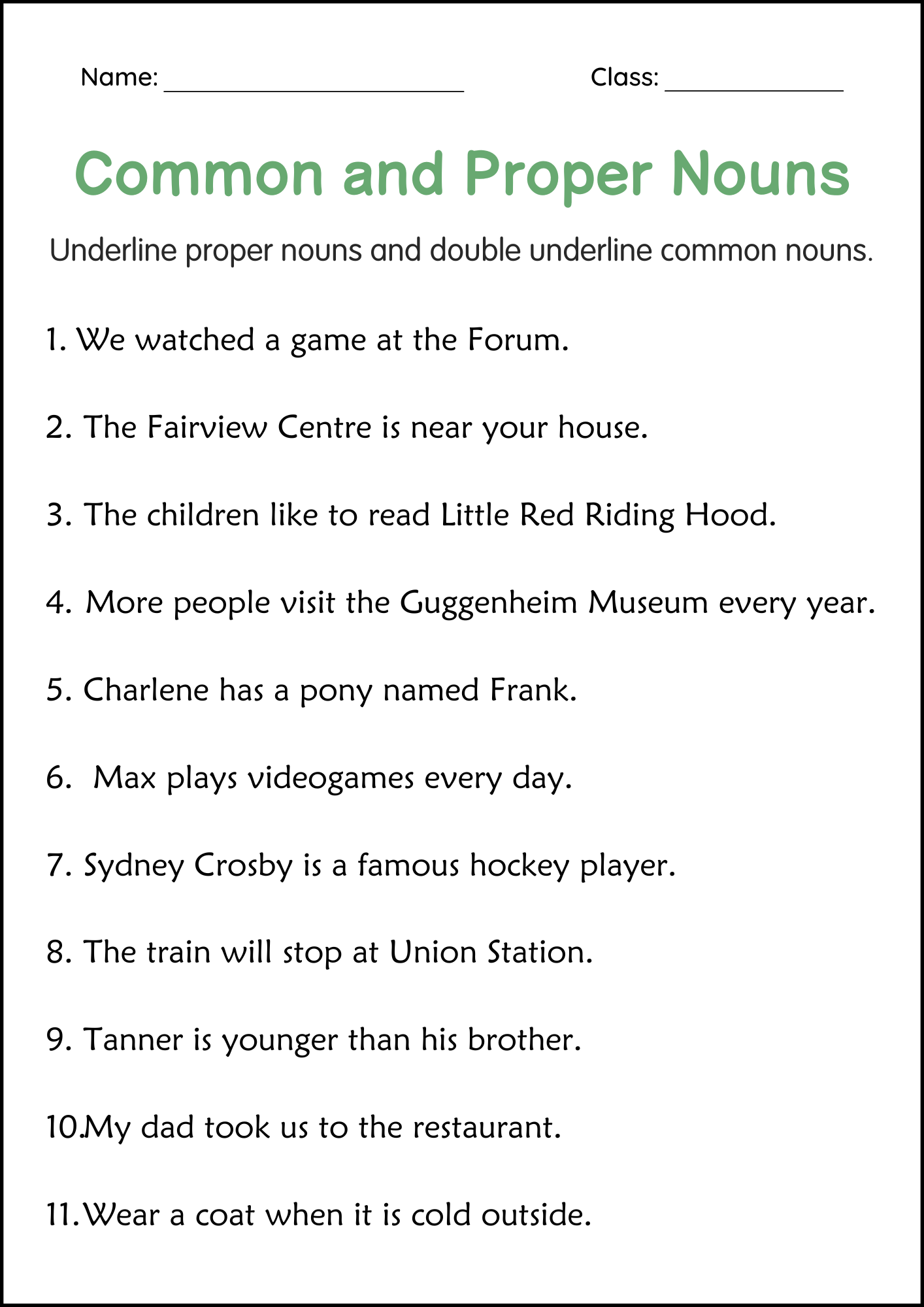 2nd Grade Common And Proper Nouns Grammar Activities Worksheets Made By Teachers 2nd Grade Common And Proper Nouns Grammar Activities Worksheets Made By Teachers