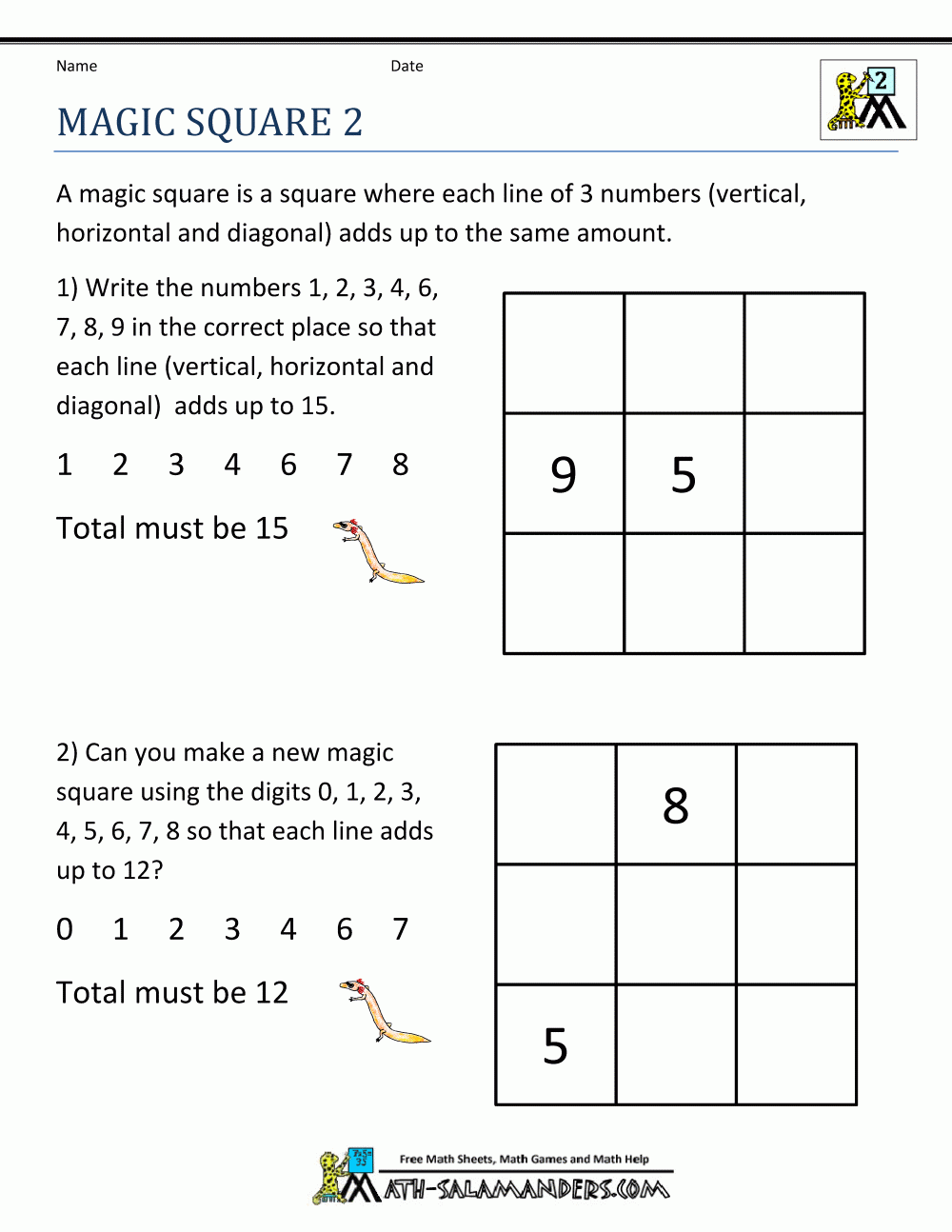 math puzzles for second graders