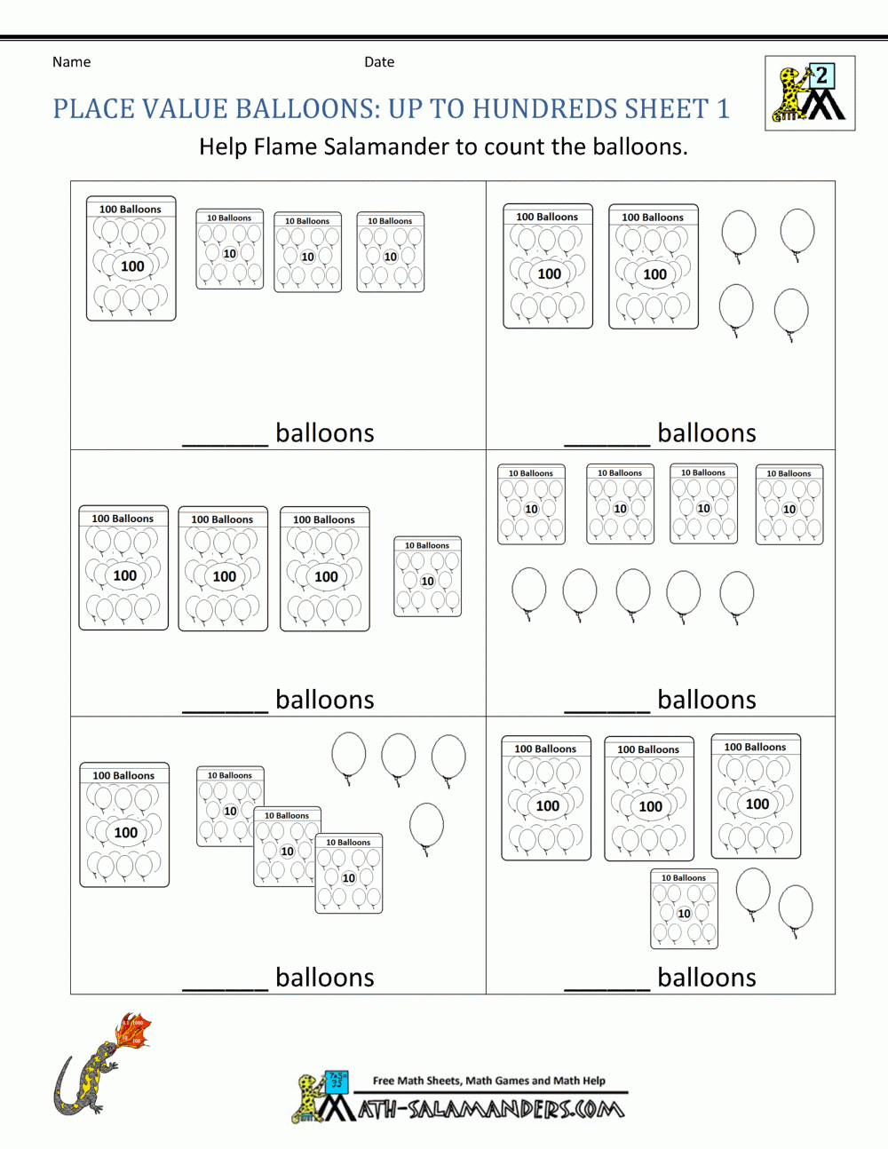 2nd Grade Place Value Worksheets