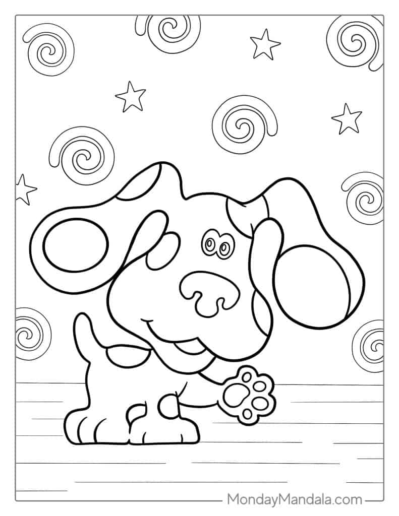 blues clues coloring pages