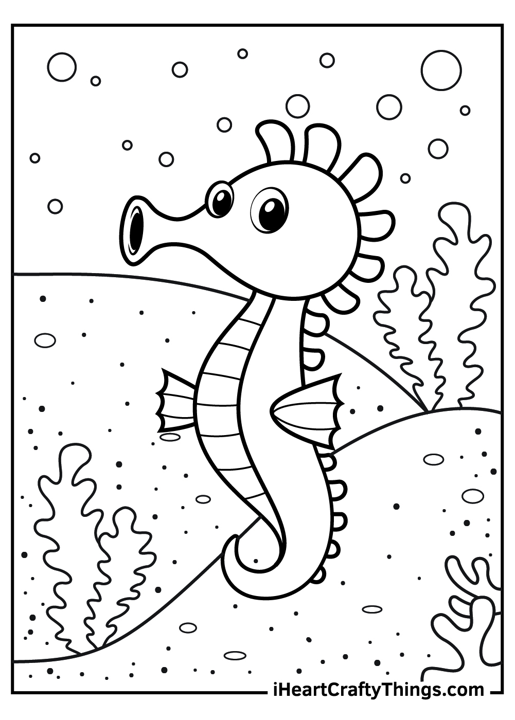 30 Seahorse Coloring Pages 100 Free Printables 30 Seahorse Coloring Pages 100 Free Printables