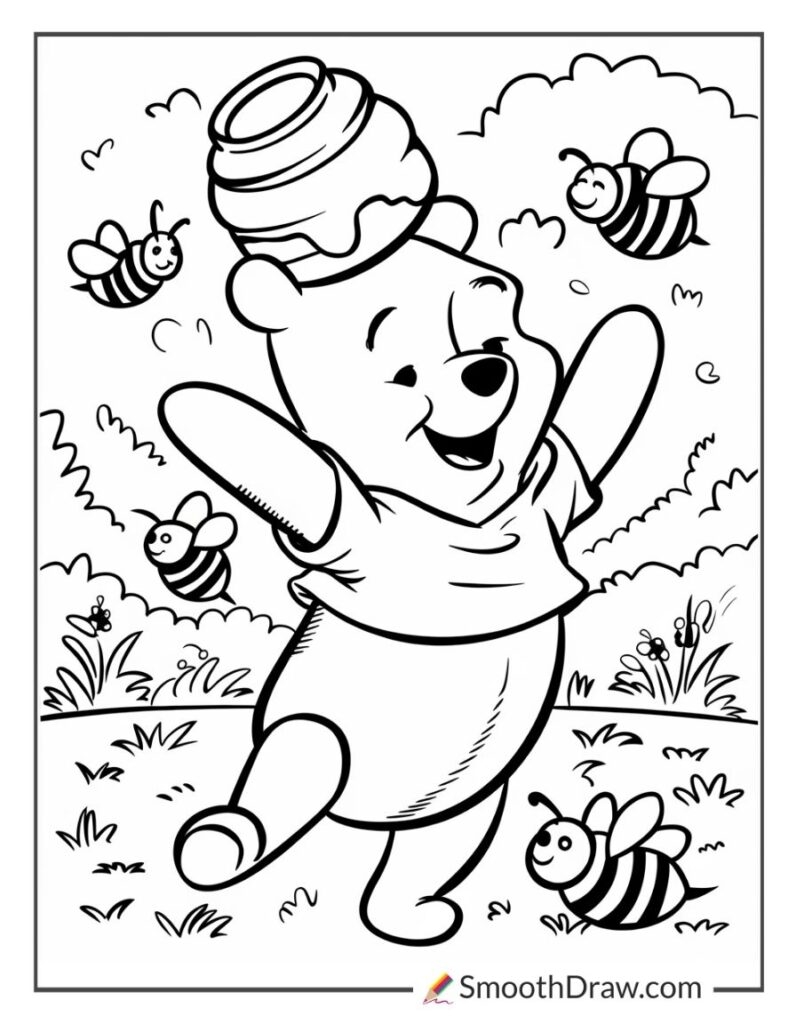 winnie the pooh color pages