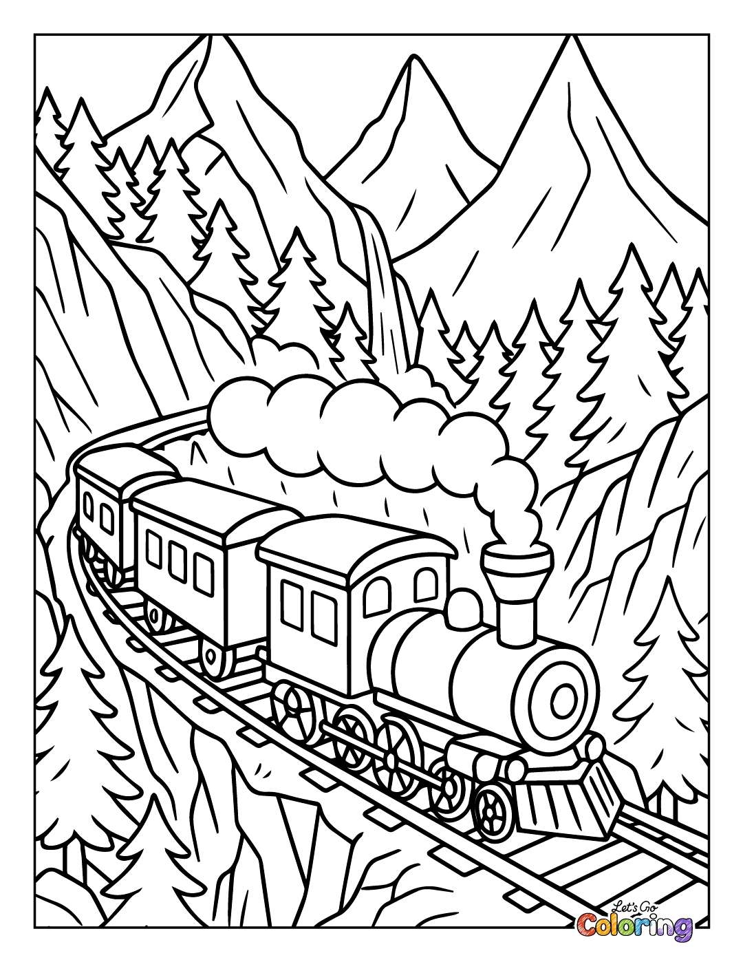 31 Train Coloring Pages Free Printables 