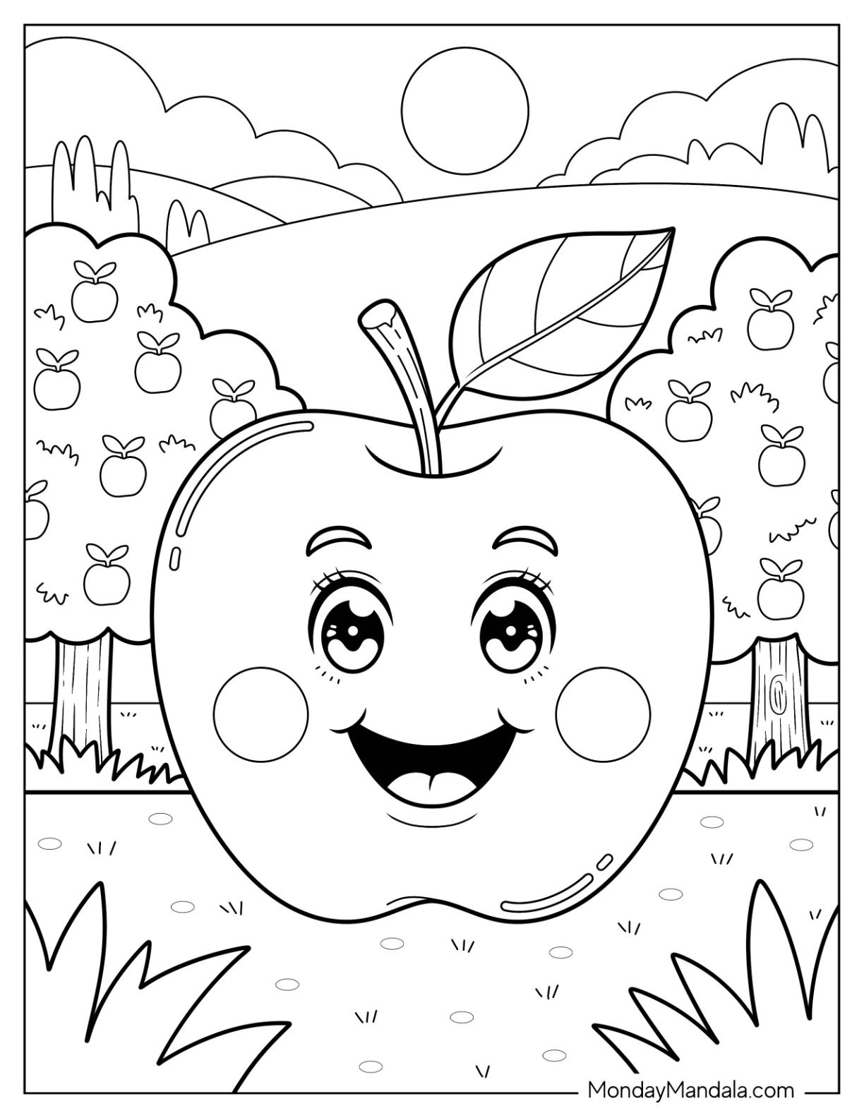 33 Apple Coloring Pages Free PDF Printables 33 Apple Coloring Pages Free PDF Printables