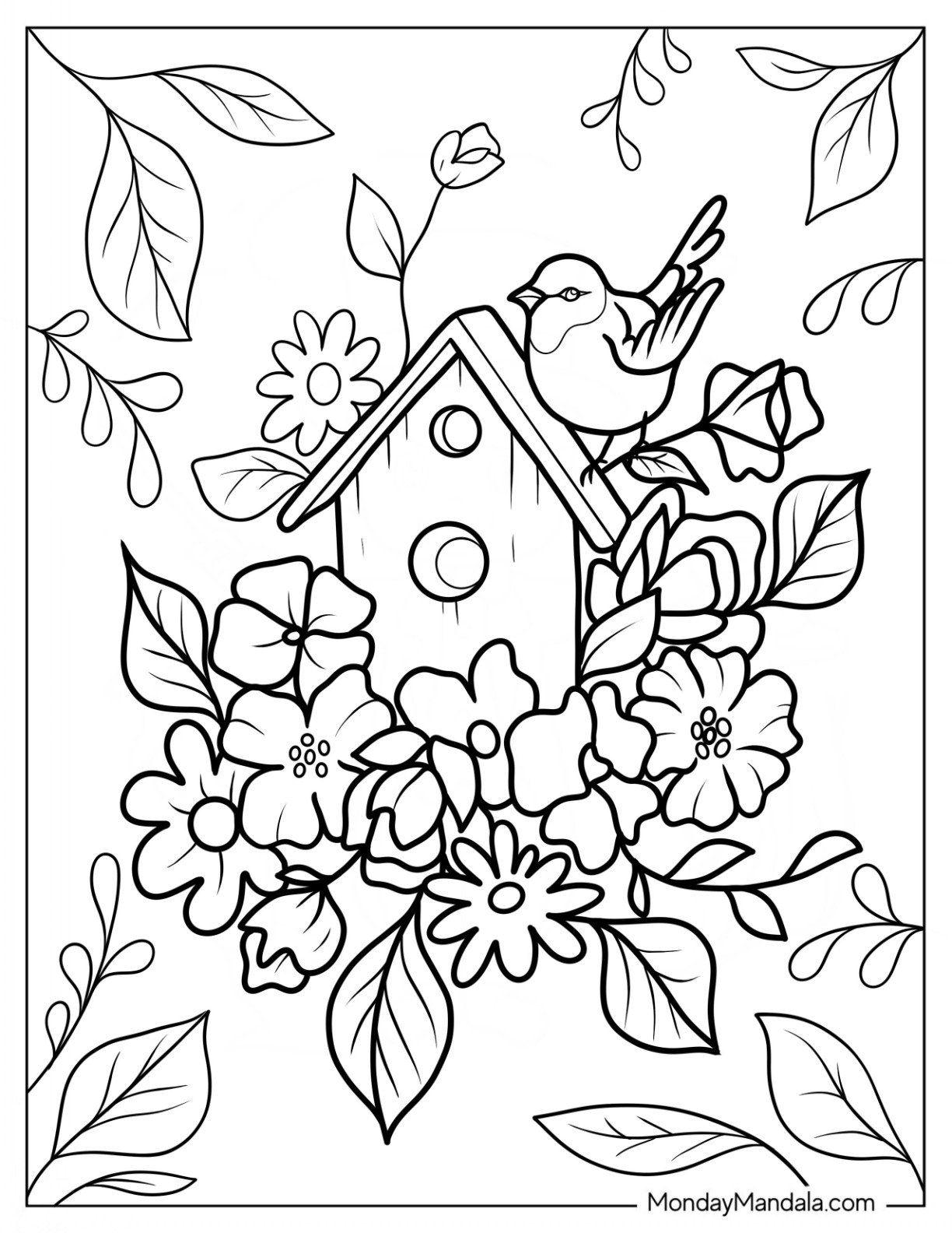 36 Spring Coloring Pages Free PDF Printables 