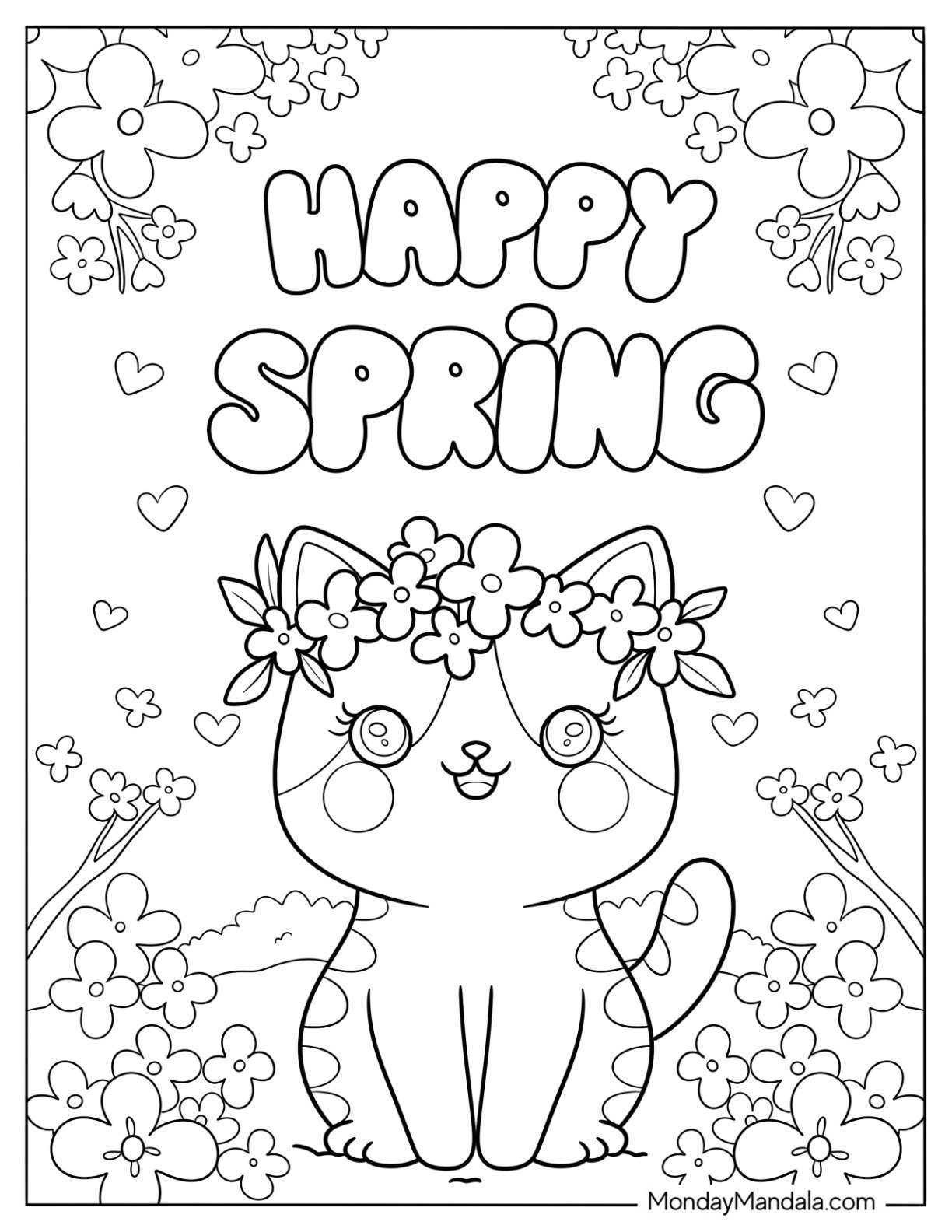 36 Spring Coloring Pages Free PDF Printables 36 Spring Coloring Pages Free PDF Printables