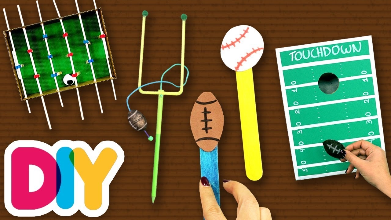 4 SUPER BOWL Crafts To Get The Ball Rolling Fast n Easy DIY Labs YouTube