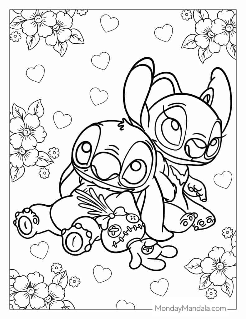 adorable cute stitch coloring pages adorable cute stitch coloring pages