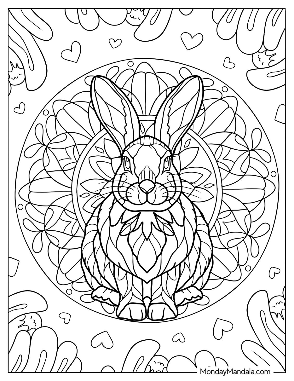 44 Rabbit Coloring Pages Free PDF Printables 44 Rabbit Coloring Pages Free PDF Printables