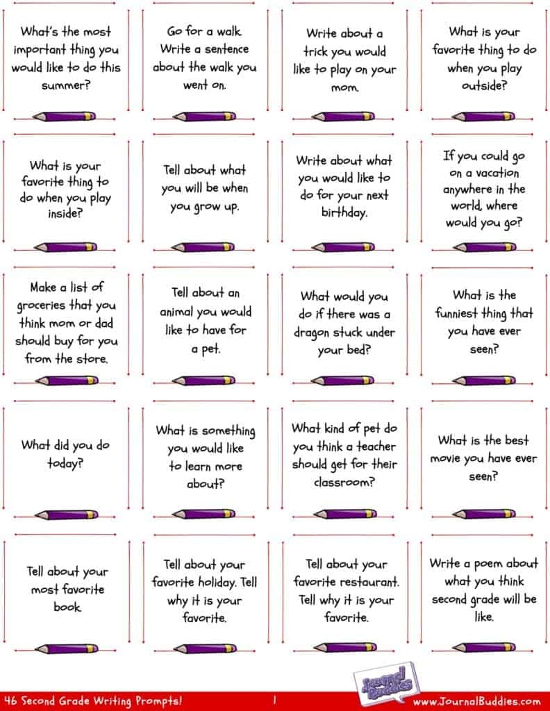 46 Super 2nd Grade Writing Prompts JournalBuddies 46 Super 2nd Grade Writing Prompts JournalBuddies