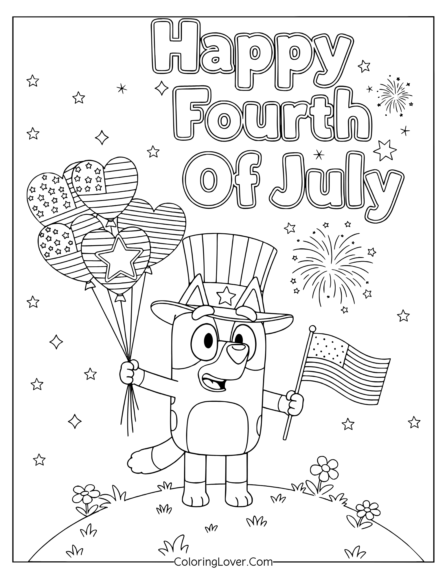 coloring pictures 4th of july