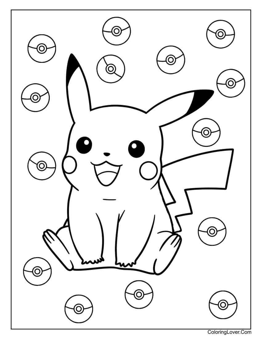 pokemon pikachu coloring pages