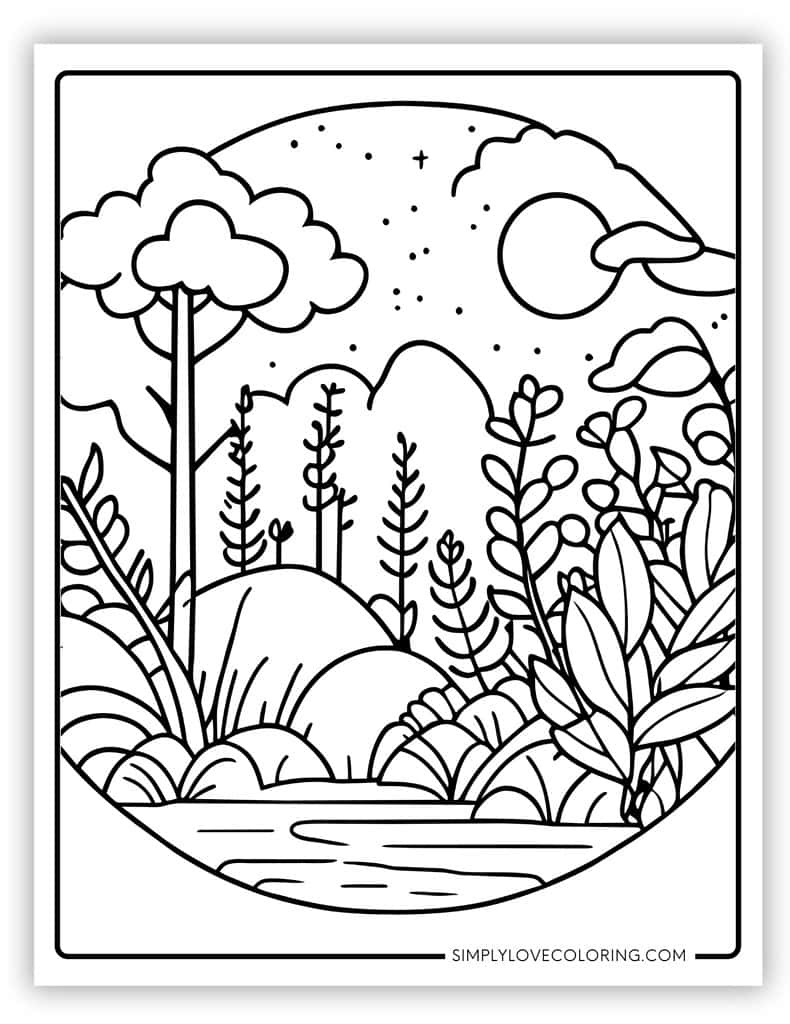 nature free coloring pages printable nature free coloring pages printable