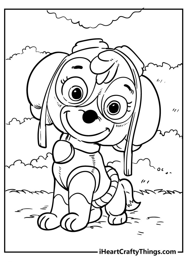 paw patrol color sheet